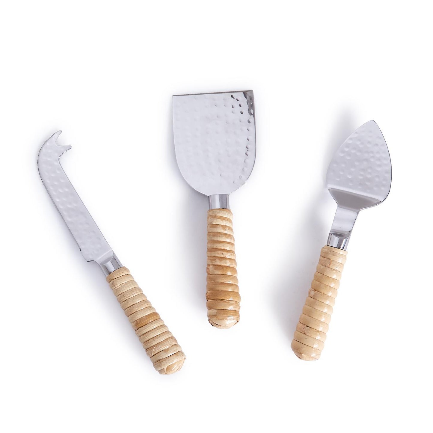 RATTAN CHEESE KNIFE SET
