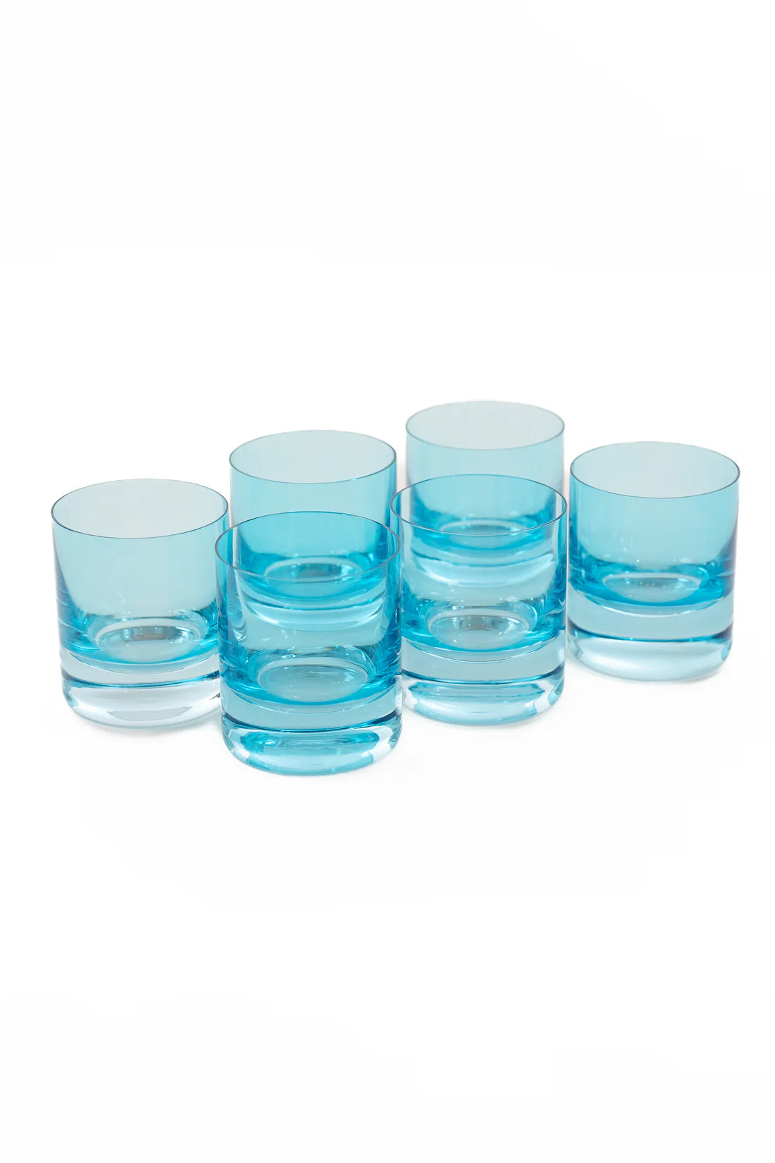 HAND BLOWN ROCK GLASSES