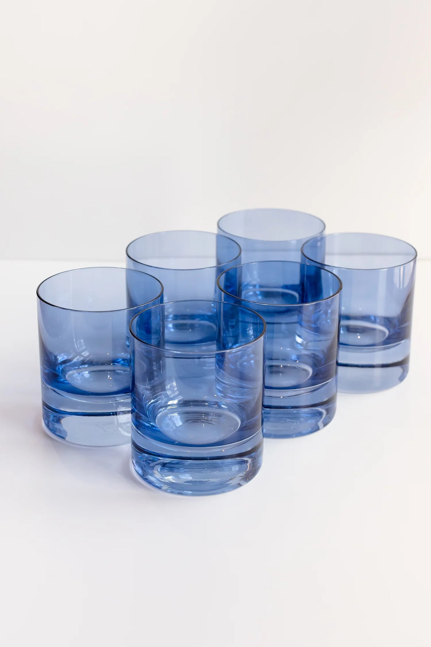 HAND BLOWN ROCK GLASSES