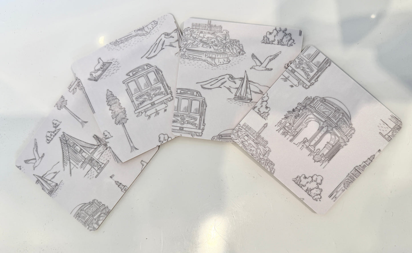 SAN FRANCISCO BIRCH COASTERS