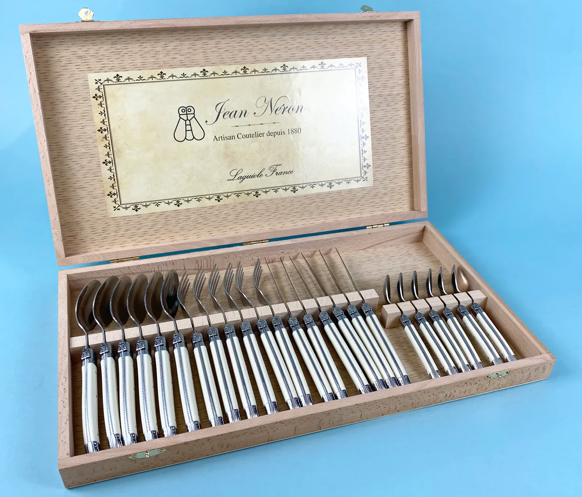 IVORY FLATWARE IN PRESENTATION BOX