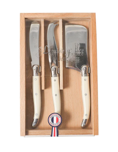 LAGUIOLE LARGE IVORY CHEESE SET