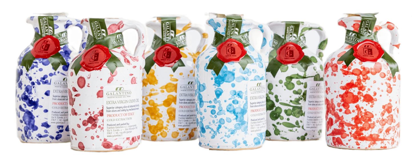HAND PAINTED CERAMIC MINI OLIVE OILS