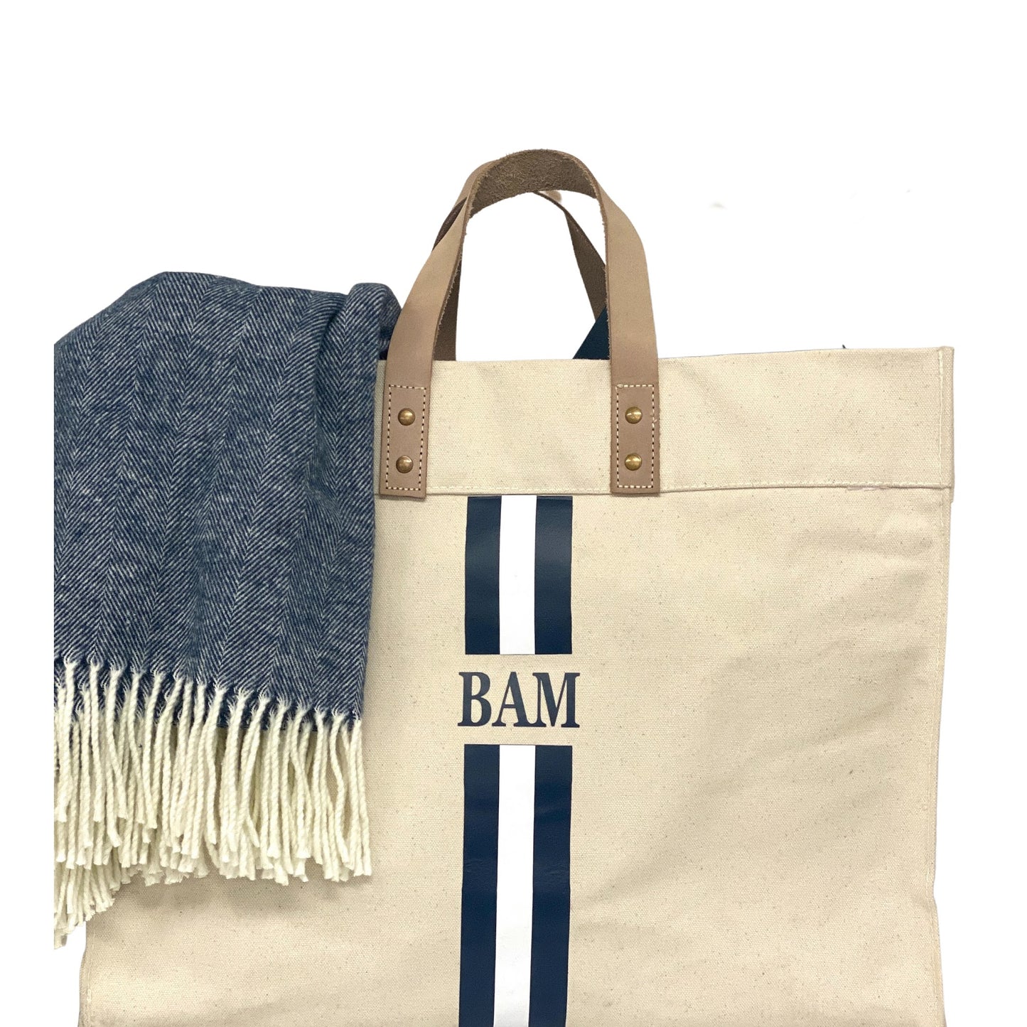 LARGE CANVAS BOX TOTE