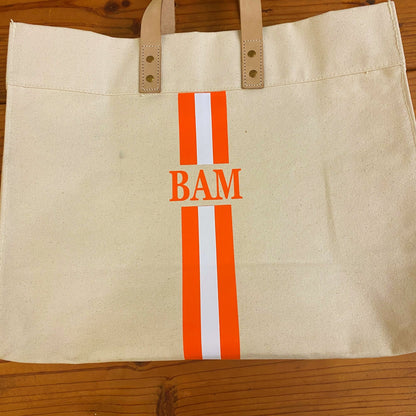 LARGE CANVAS BOX TOTE