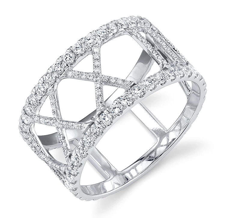 ROMAN NUMERAL DIAMOND RING