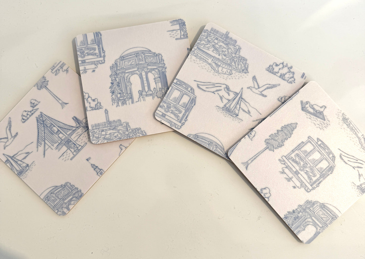 SAN FRANCISCO BIRCH COASTERS