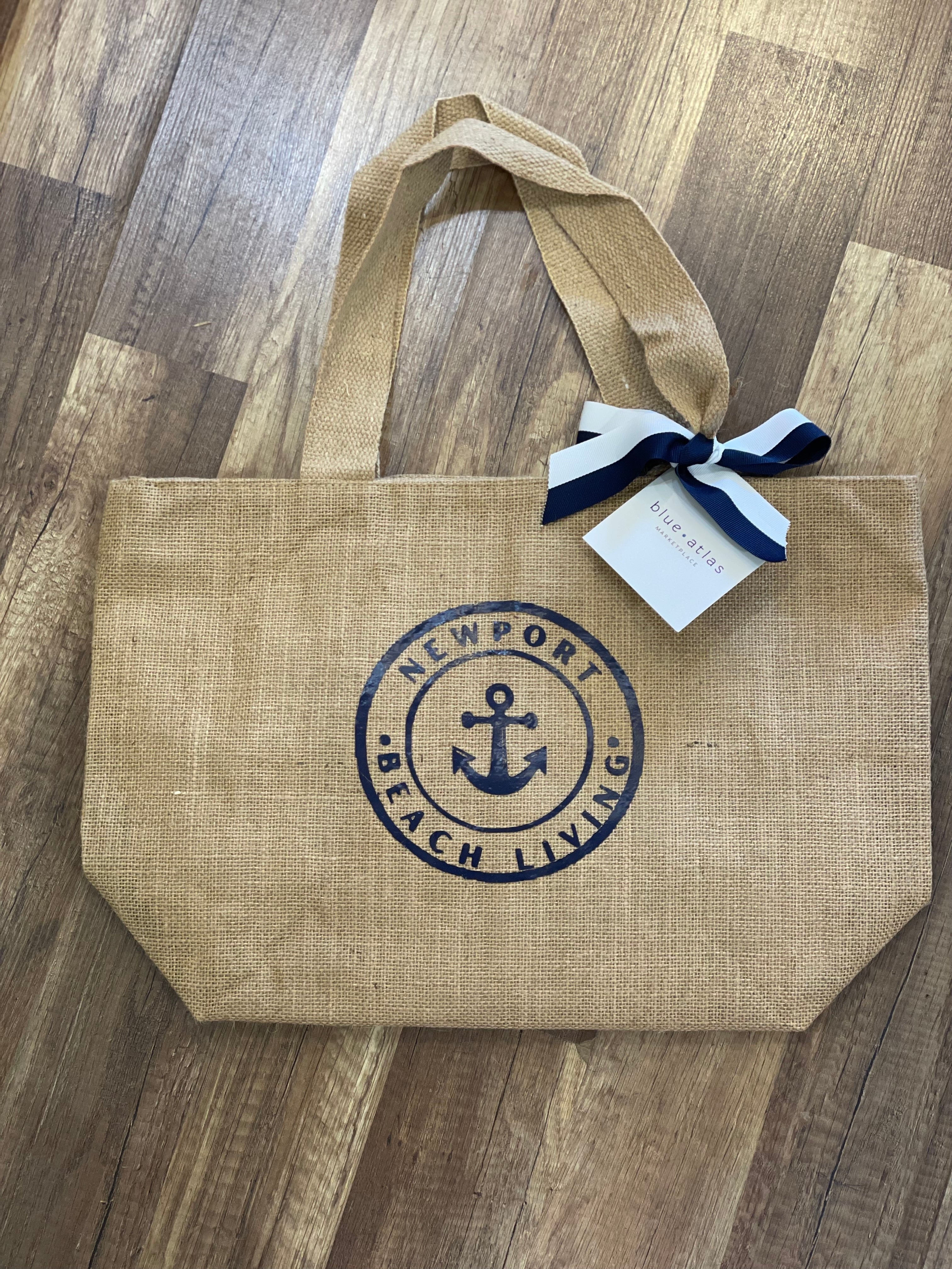 Blue clearance jute bag