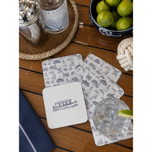 NEWPORTER LINEN COASTERS