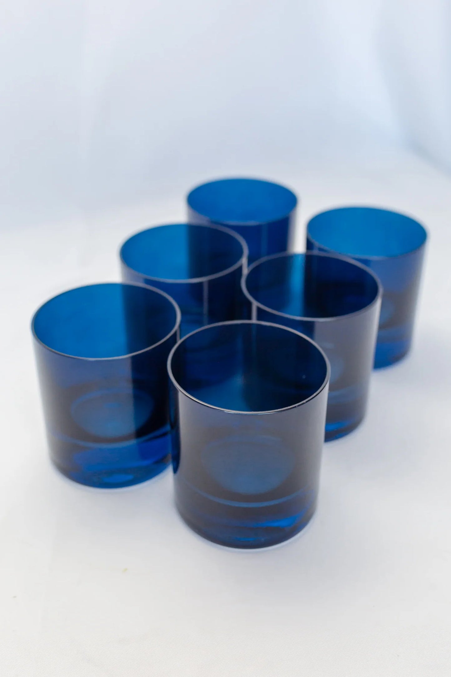 HAND BLOWN ROCK GLASSES