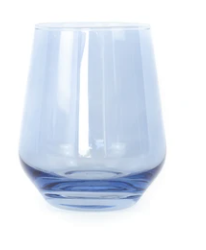 ESTELLE HAND BLOWN COLORED STEMLESS WINE GLASS