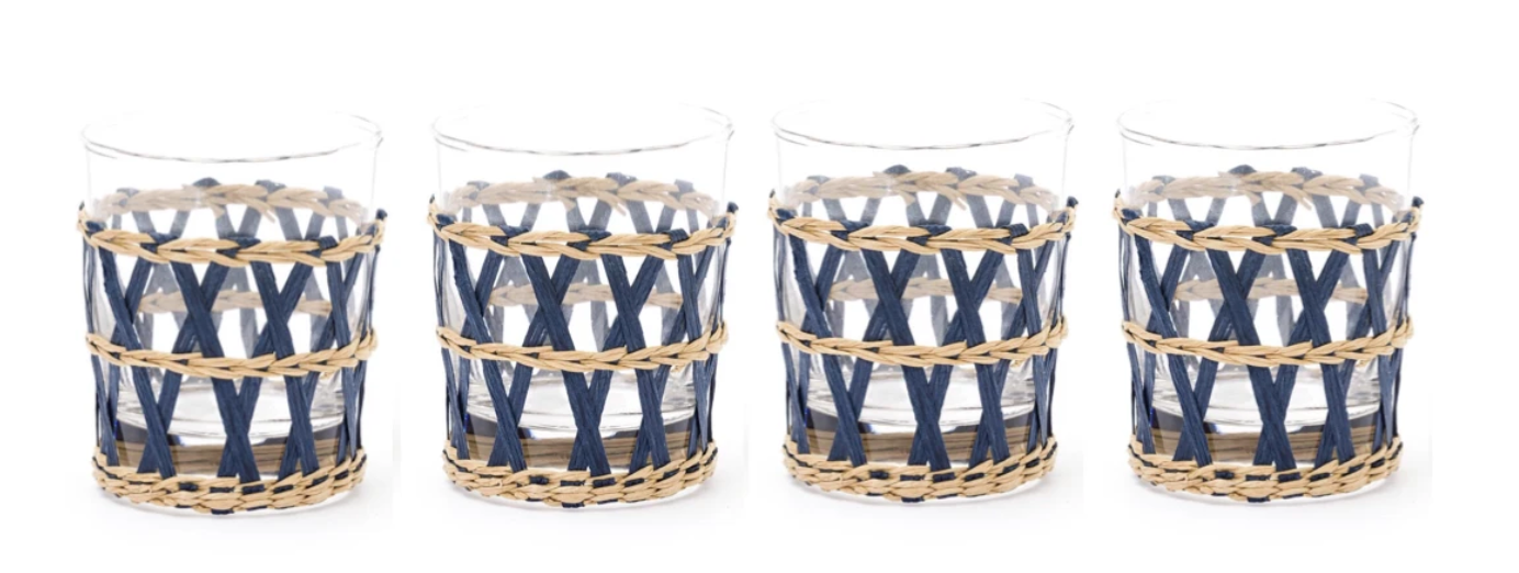 SEAGRASS WRAPPED TUMBLERS